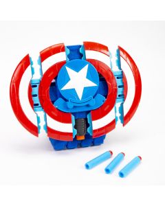 Escudo ataque Hasbro lanza dardos Capitán América +5a