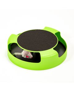 Base giratoria plástica para mascota con ratón 10pulg