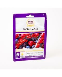 Mascarilla facial frutos rojos ácido hialurónico