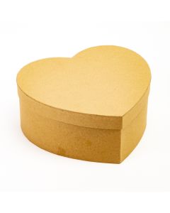 Caja regalo cartón corazón 15.5x14.5x6cm pequeña