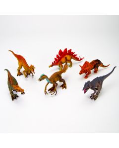 Dinosaurio plástico 6 piezas 8-10cm +3a
