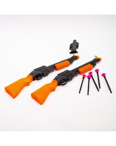 Rifle plástico dardos 2pzas +3a