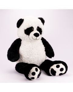 Peluche panda sentado 60cm blanco y negro