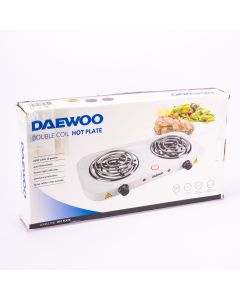 Plantilla eléctrica Daewoo 2 discos 2000w plateado y negro