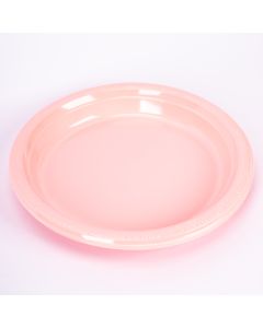 Plato plástico Jappy 9pulg 8und rosado