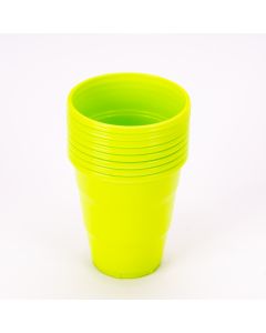 Vaso plástico Jappy 7oz 8und verde limón