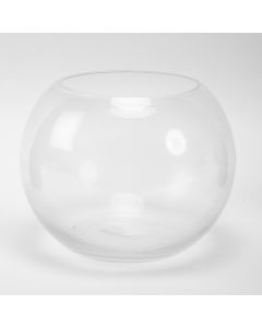 Pecera vidrio transparente pequeña 8cm