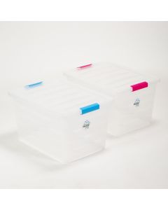 Caja plástica Home Pro transparente aero 57l