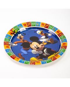 Plato cartón Mickey Mouse personajes 7pulg 6und