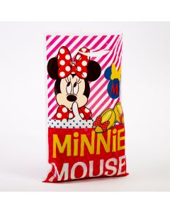 Bolsa plástico Minnie Mouse rayas 12und