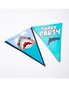 Banderín papel Carnival estampado tiburón