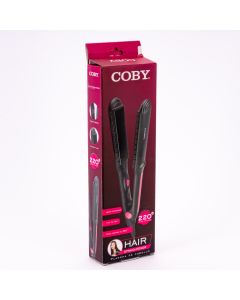 Plancha para cabello Coby negro y rosado