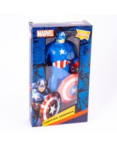 Muñeco plástico Marvel Capitán America 9pulg +3a
