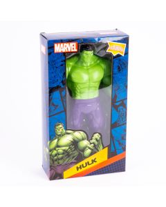 Muñeco plástico Marvel Hulk 9pulg +3a