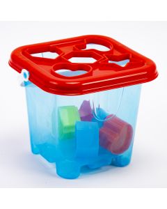 Juego plástico Pilsan cubo bebé bloques 5pzas +12m